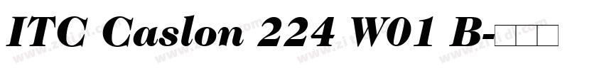 ITC Caslon 224 W01 B字体转换